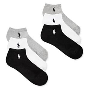 18 PAIR of Polo Ralph Lauren Socks Variety Bundle (No Shoe, Ankle, Long)